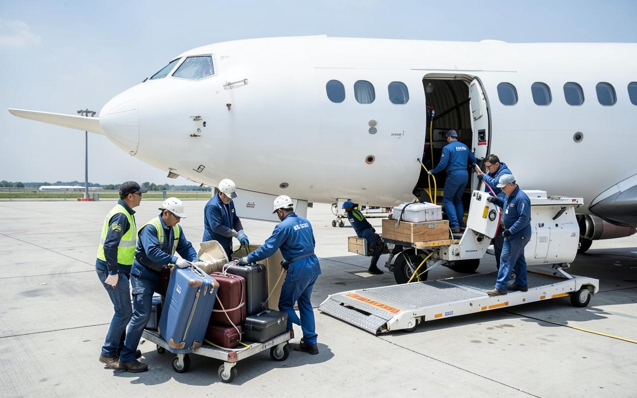 Apron sahasında bagaj yükleme